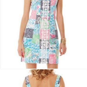 Lilly Pulitzer Idi Shift Patch  Dress Sz 6 $188